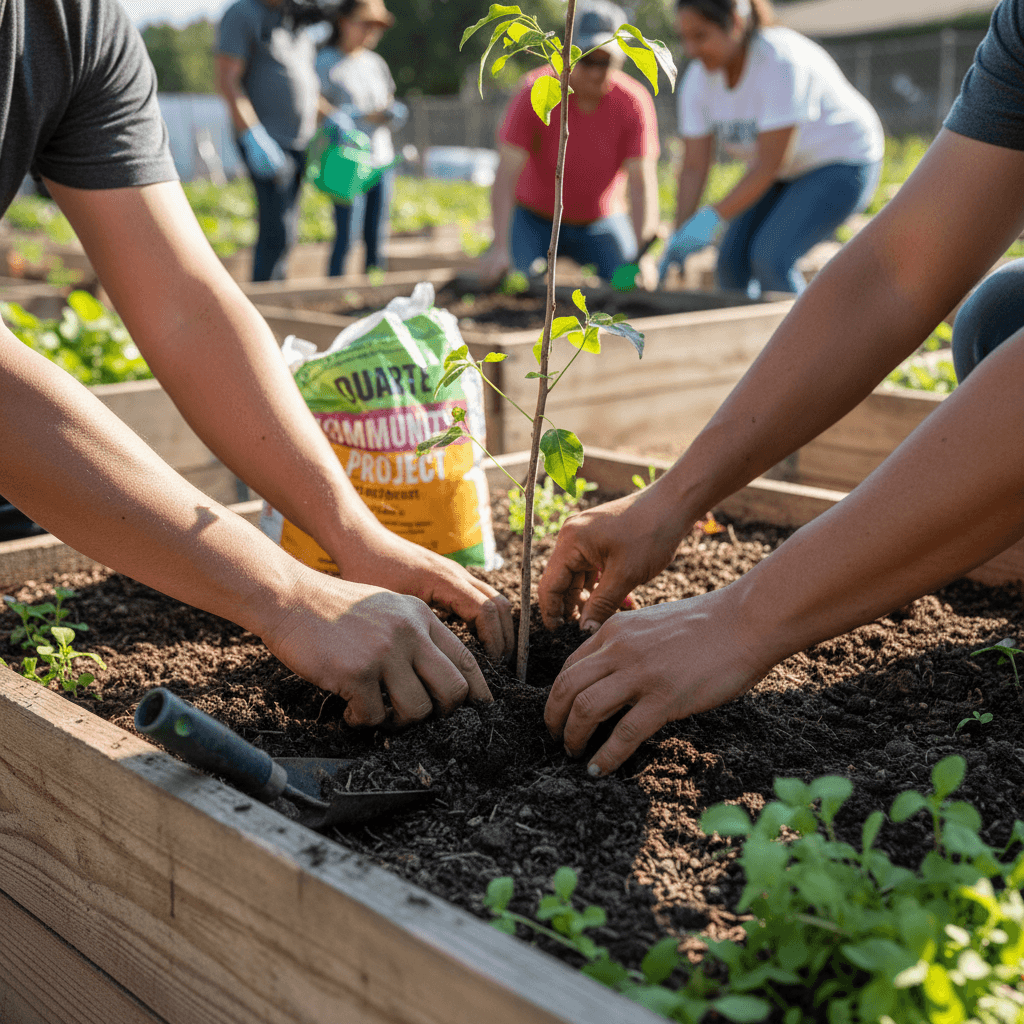 Duarte Rotary Club members hands-on with community improvement work