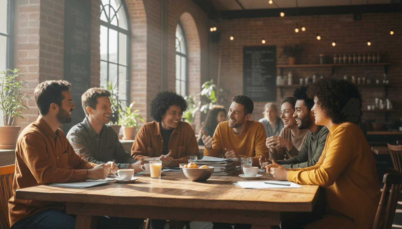 Duarte Rotary Club members gathered for a community meeting at Denny's Restaurant